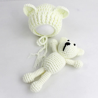 Handmade Newborn baby Toddler Hat & Toy Gift Set