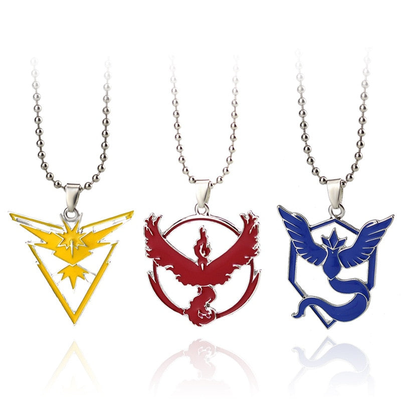 Pokemon Go Team Metal Necklace - Valor Mystic or Instinct