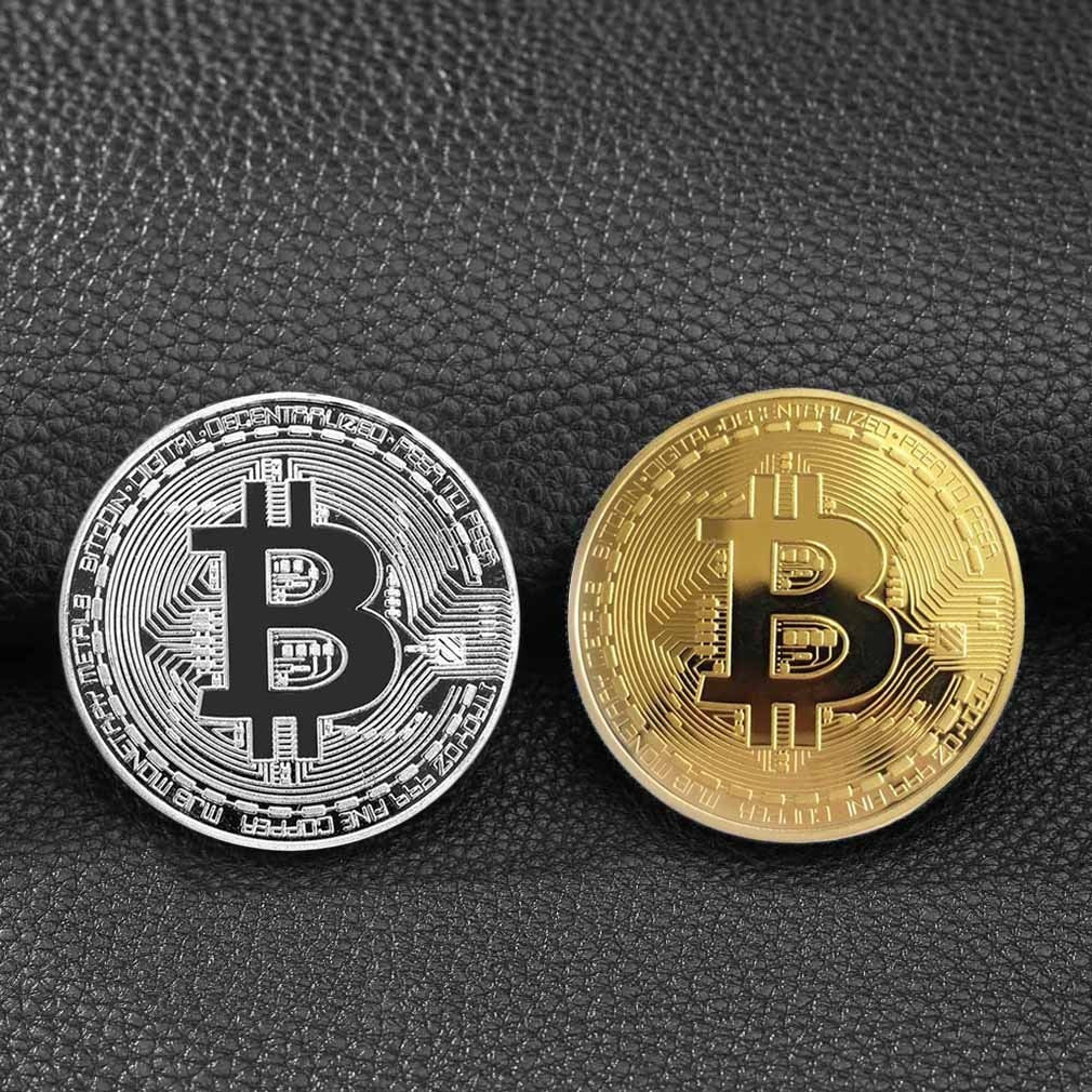 Physical Gold Plated Bitcoin BTC