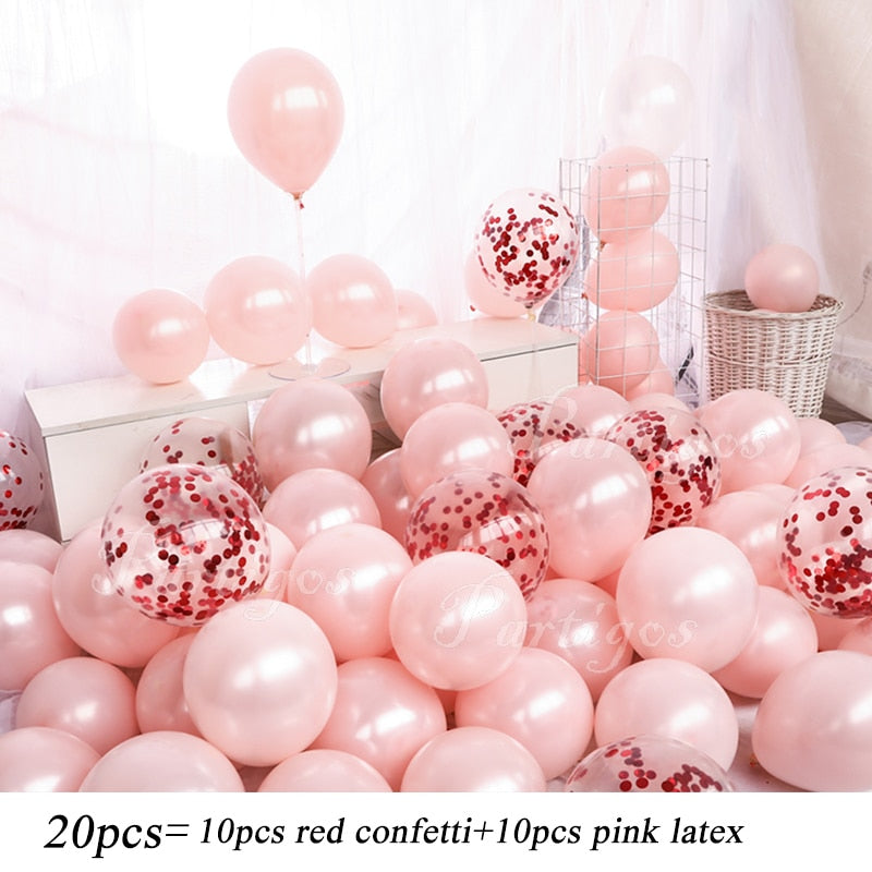 Confetti Latex Party Balloons - 10in Pack of 20 - All Occasions