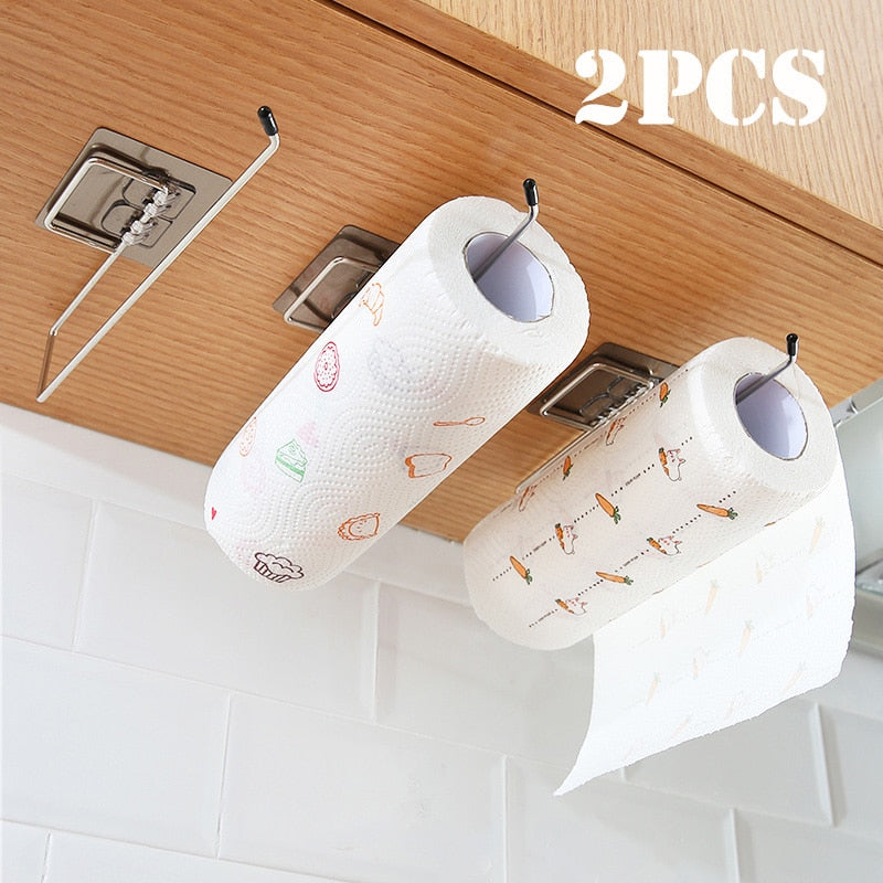 Hanging Under Cabinet Paper Roll Holder