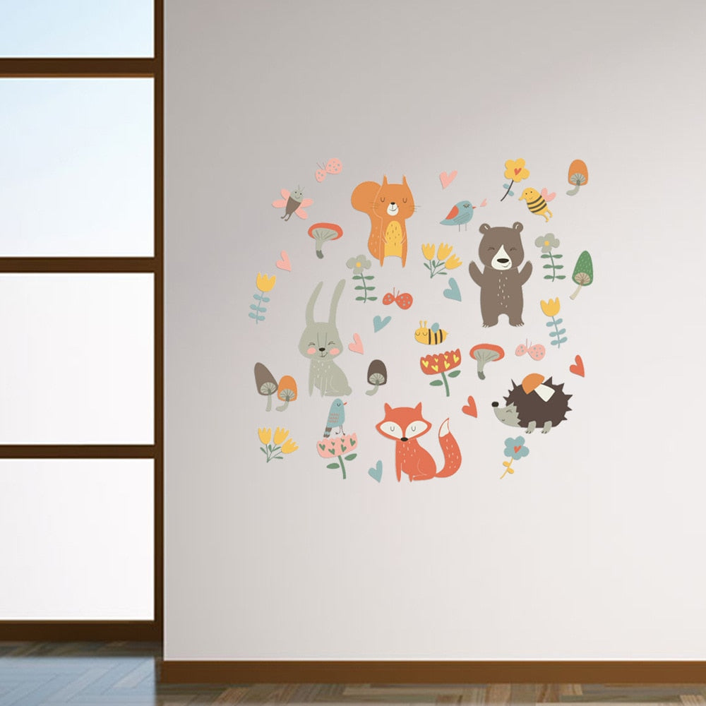 Cartoon Animal Wall Stick Pack