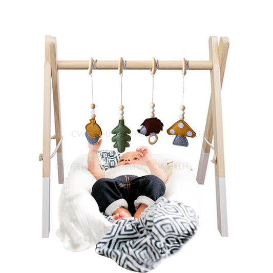 Wooden Baby Sensory Play Gym - Frame and/or Choice of Hanging Toys