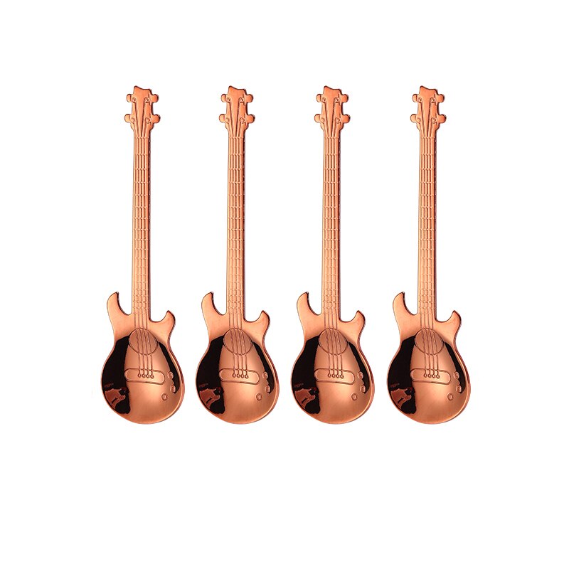 Stainless Steel Guitar Spoons - 4pcs a Set - Various Colours