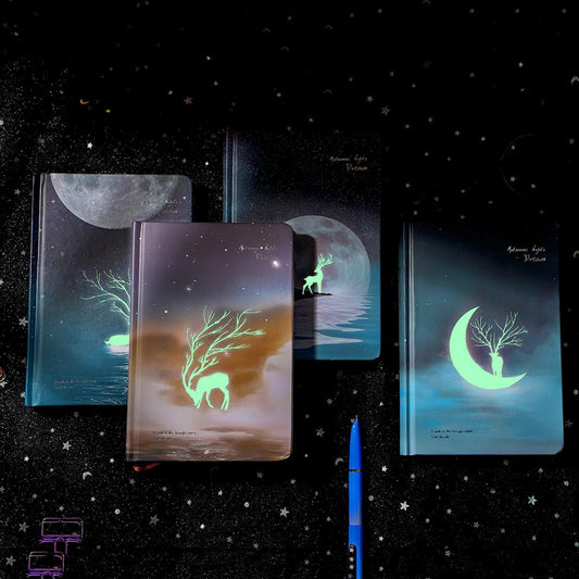 Luminous/Glow in the Dark Animal Moon Scenery Notepad - Various Designs