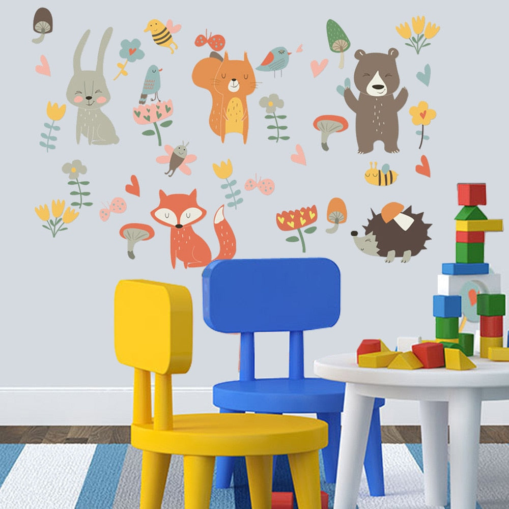 Cartoon Animal Wall Stick Pack