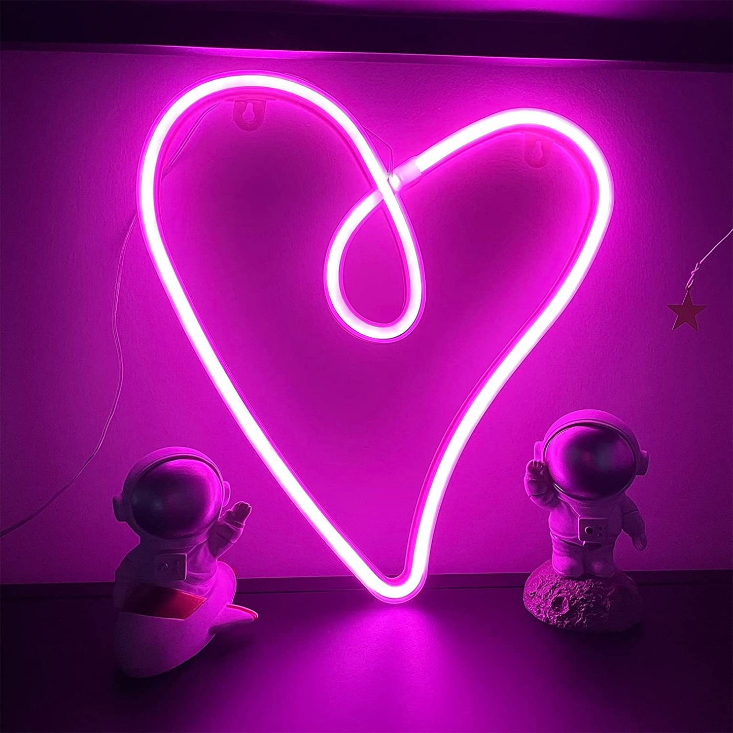 LED Neon Style Night Light - Unicorn, Heart, Rainbow & More