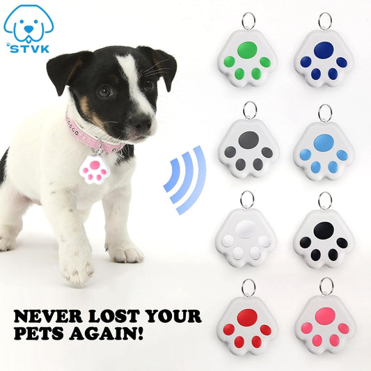 GPS Tracking Keyring Paw Tag - Children or Pets - Various Colours