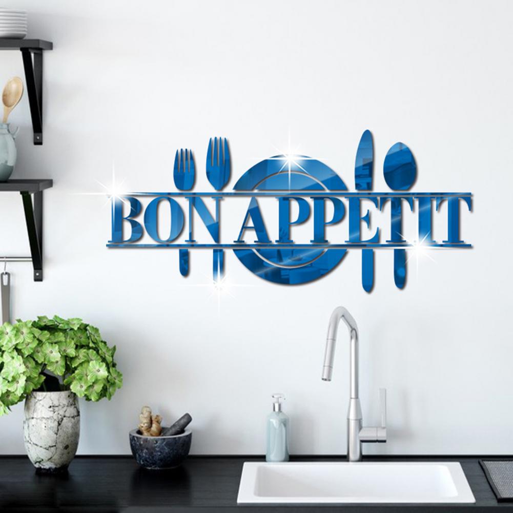 Acrylic Kitchen Wall Decal - Bon Appetit - Various Colours