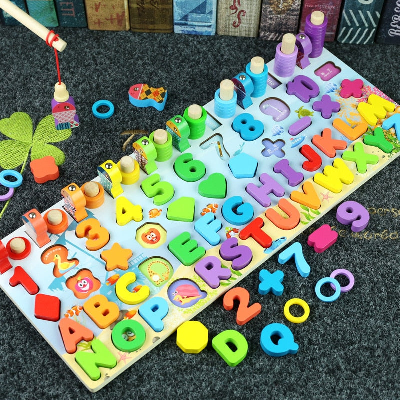 Toddler Childrens Wooden Learning Board Toys & Games - Various Styles