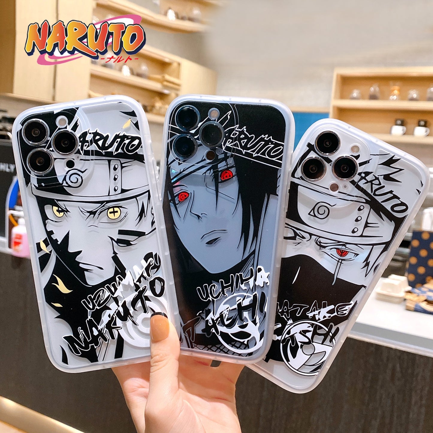 Naruto Anime Silicone Phone Case for iPhone - Various Designs and Sizes