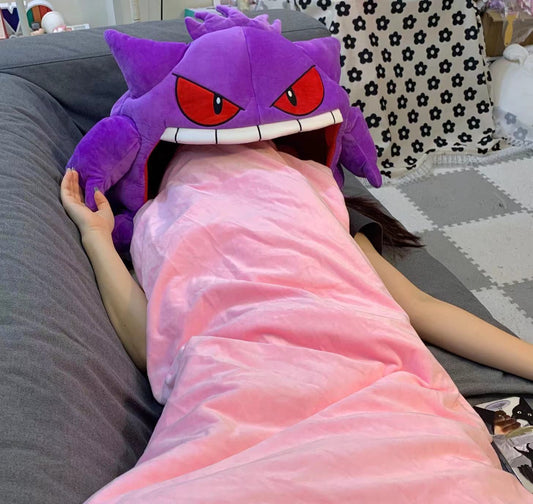 Pokemon Plush Over Head Dark Pillow - Gengar or Jigglypuff
