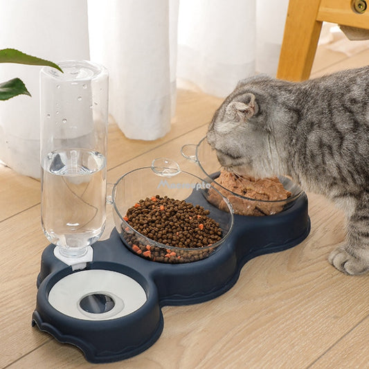 Pets Dog/Cat Double Feeding & Water Station - Various Colours