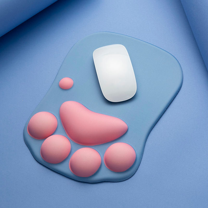 3D Paw Print Mouse Mat Pad - Various Colours