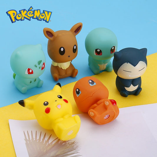 Pokemon Bath Toys Pack - 6 Different Pokemon