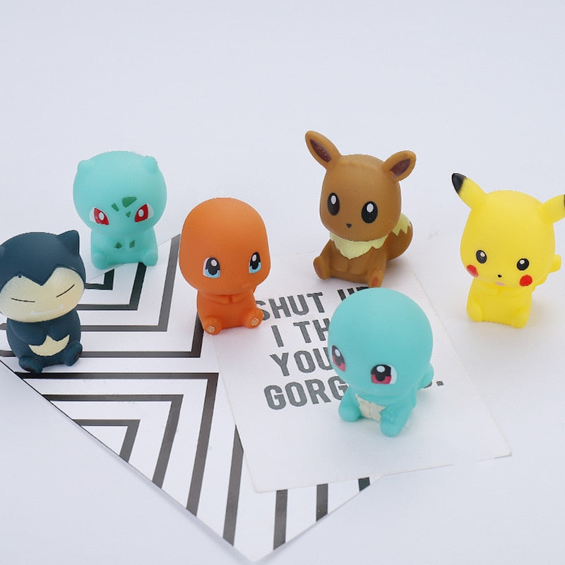 Pokemon Bath Toys Pack - 6 Different Pokemon