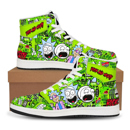 Rick and Morty High Top Shoes - Variety of Sizes