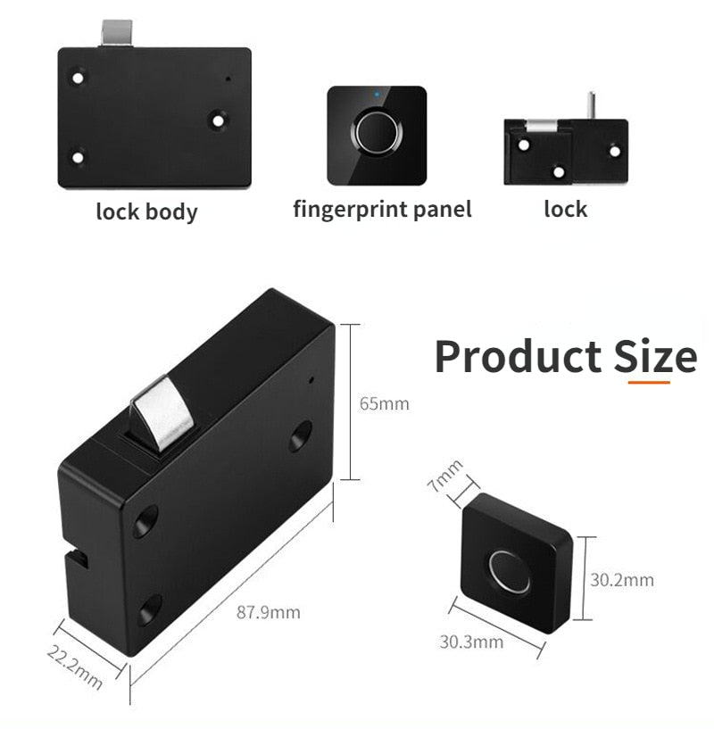 Electronic Fingerprint Lock for Desktop Drawers