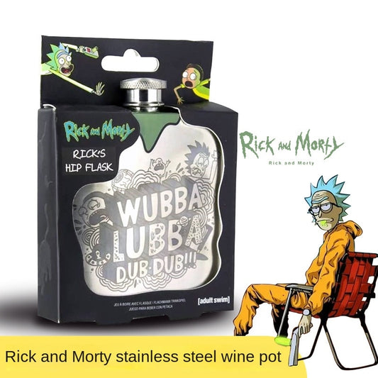 Rick and Morty Stainless Steel Hip Flask