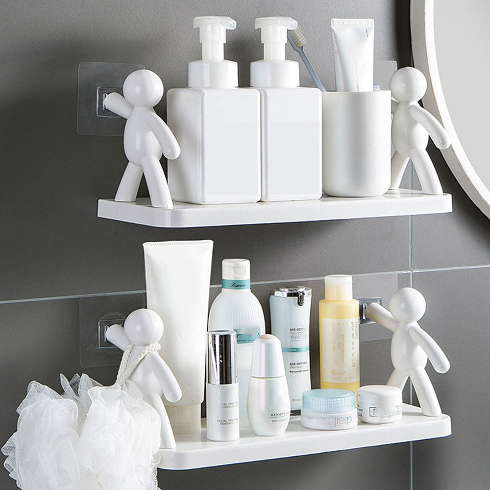 Bathroom Shower Wall Self Adhesive Shelf Rack