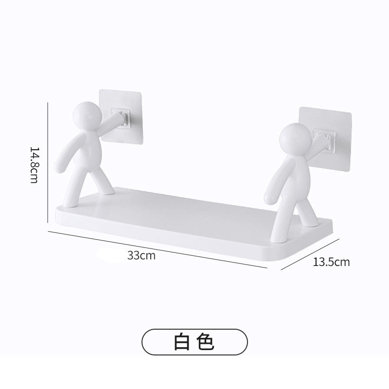 Bathroom Shower Wall Self Adhesive Shelf Rack