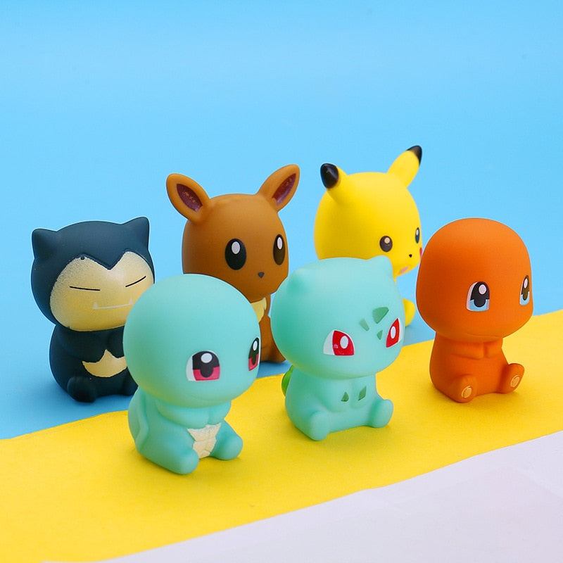 Pokemon Bath Toys Pack - 6 Different Pokemon