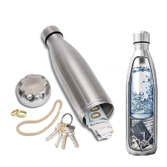 750ml Stainless Steel Secret Safety Compartment Water Bottle