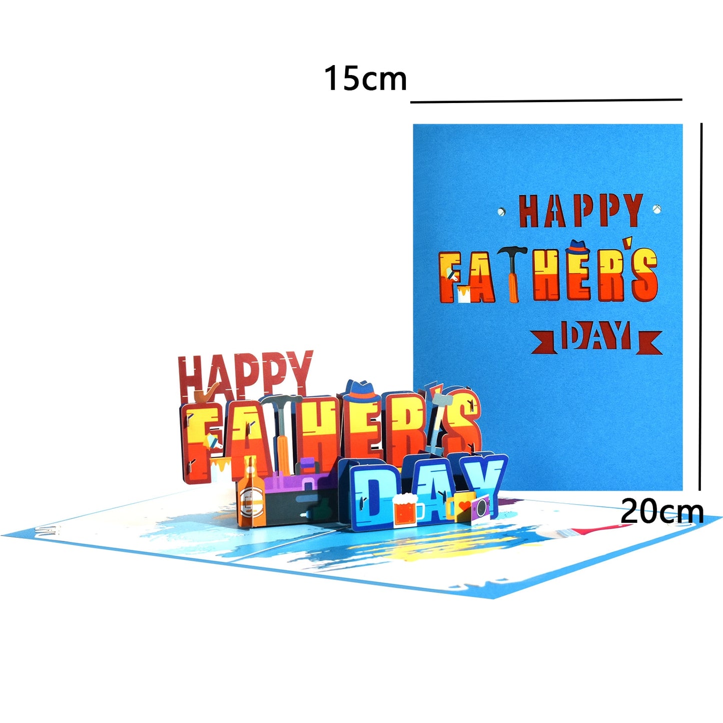 3D Pop-Up Fathers Day Greeting Card - Various Styles