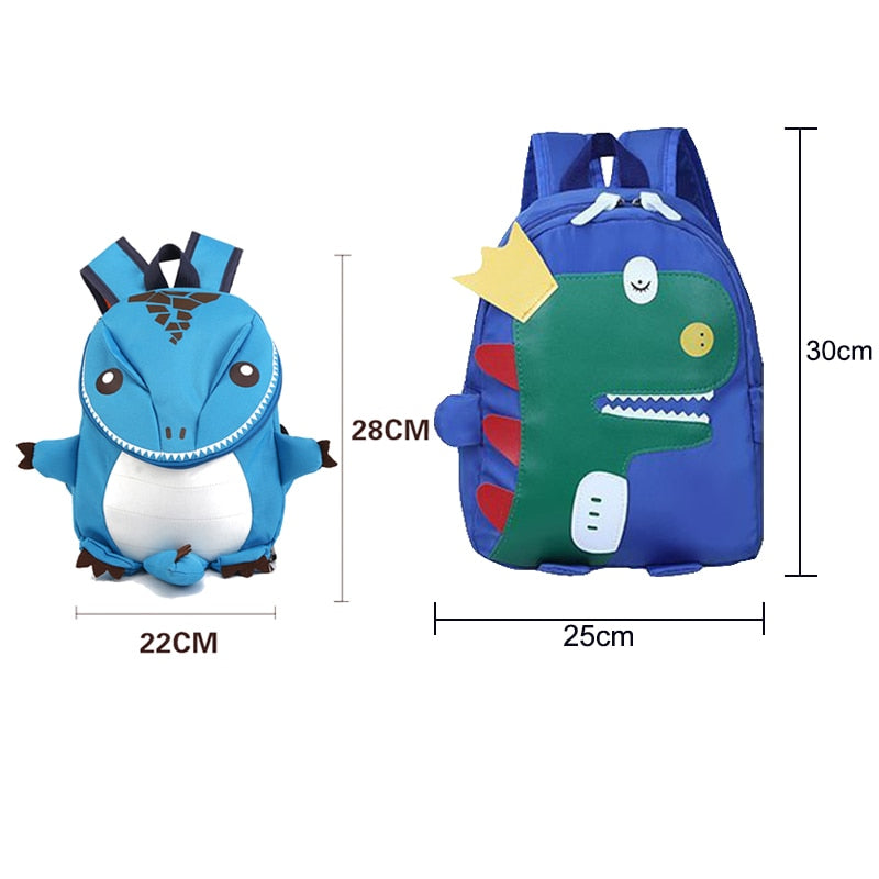 Children Toddler Harness Dinosaur Backpack - Various Colours