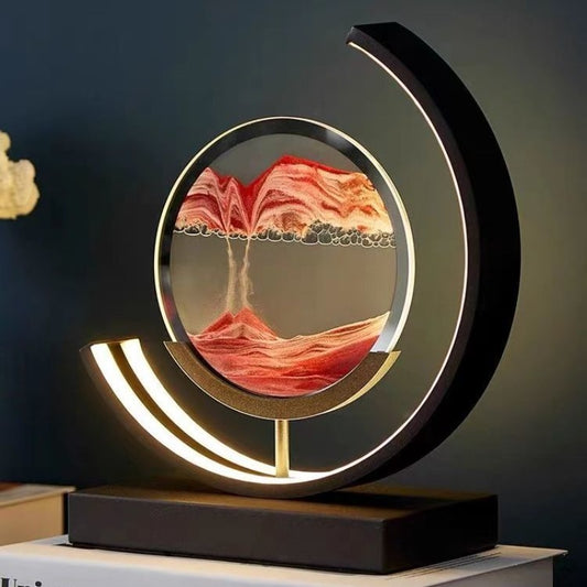 LED Quicksand Table Lamp - Modern Art - Choice of Colours