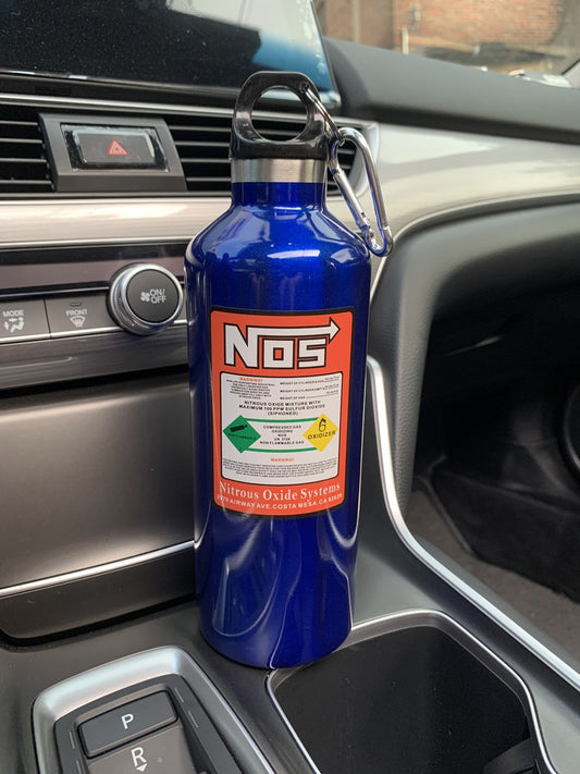 Car NOS Bottle Stainless Steel 500ml Travel Bottle - Various Colours