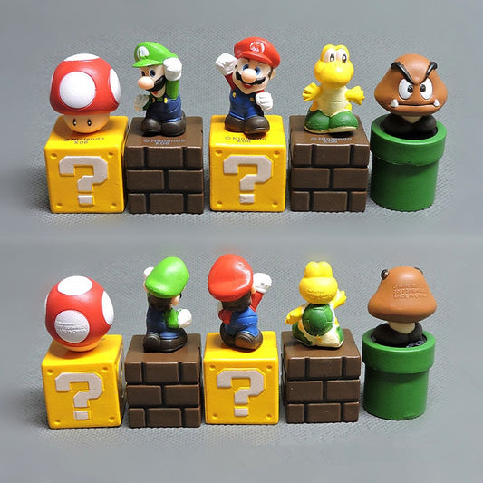 Nintendo Super Mario Action Figure Toy Scene Set