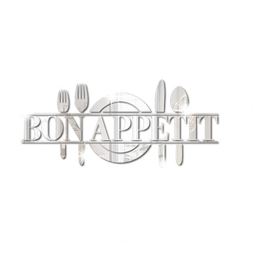 Acrylic Kitchen Wall Decal - Bon Appetit - Various Colours