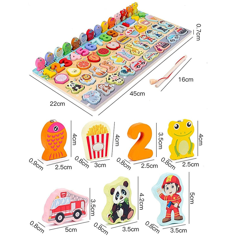 Toddler Childrens Wooden Learning Board Toys & Games - Various Styles