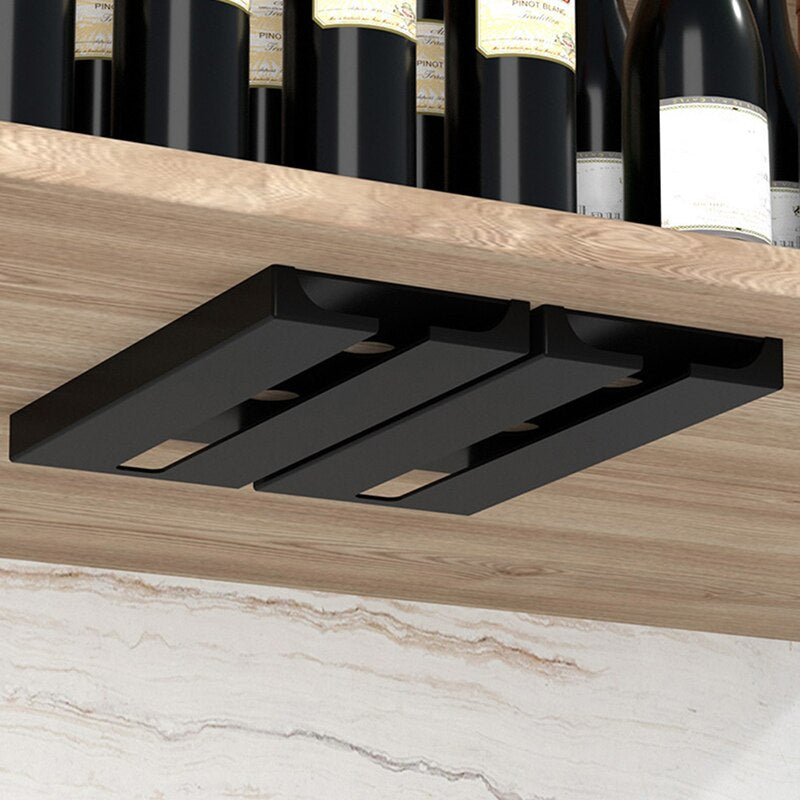 Under Cabinet Glass Holder - Black or White