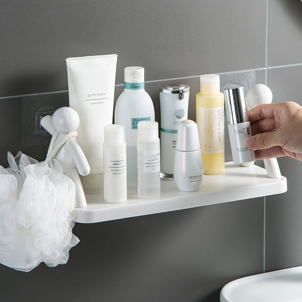 Bathroom Shower Wall Self Adhesive Shelf Rack