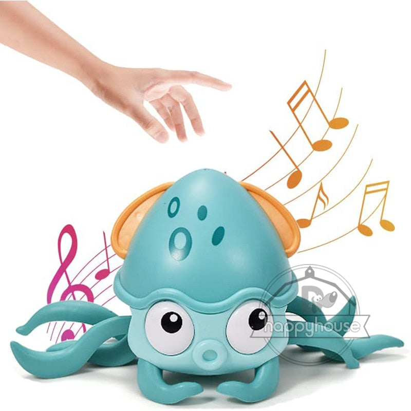 Children's Kids Crab / Squid Crawler Toy - Light Up & Move