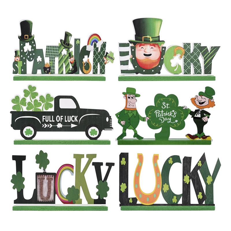 St. Patrick’s Day Decorations Wooden Table Decorations - Various Designs