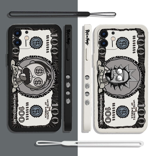 Rick and Morty Dollar Phone Case For iPhone - Various Sizes