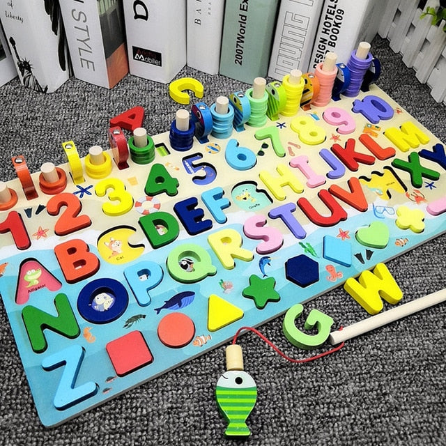 Toddler Childrens Wooden Learning Board Toys & Games - Various Styles