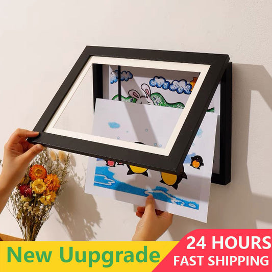 Interchangeable Picture Frame for Children's Drawings - Various Colours & Sizes